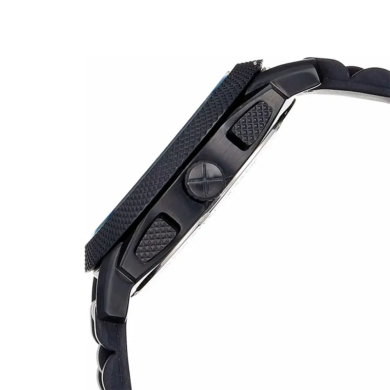 Fossil Machine Black Chronograph Silicone Men's Watch- FS4487